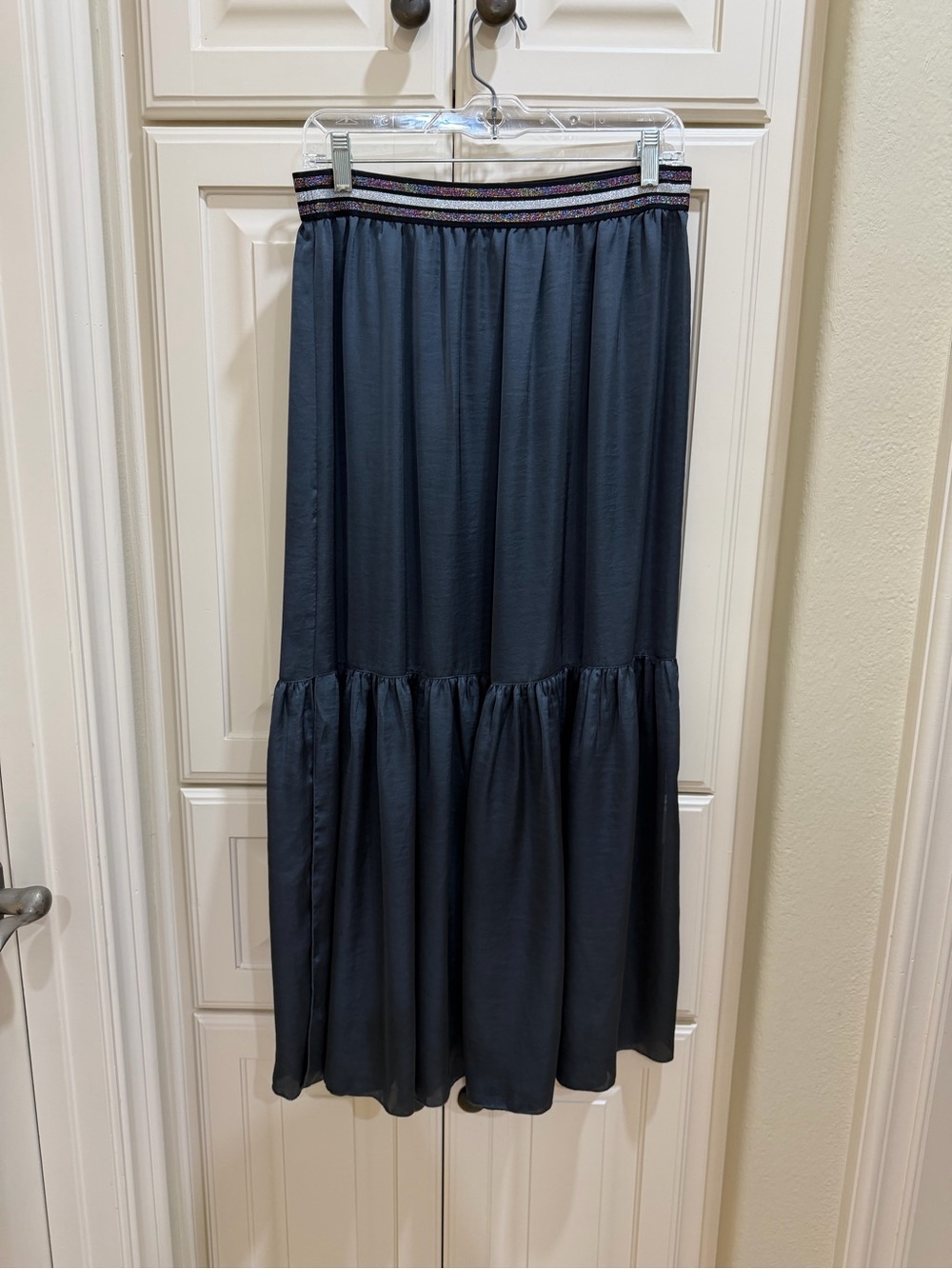 Tutu & Lilli Tiered Maxi Skirt with Elastic Accent Waist